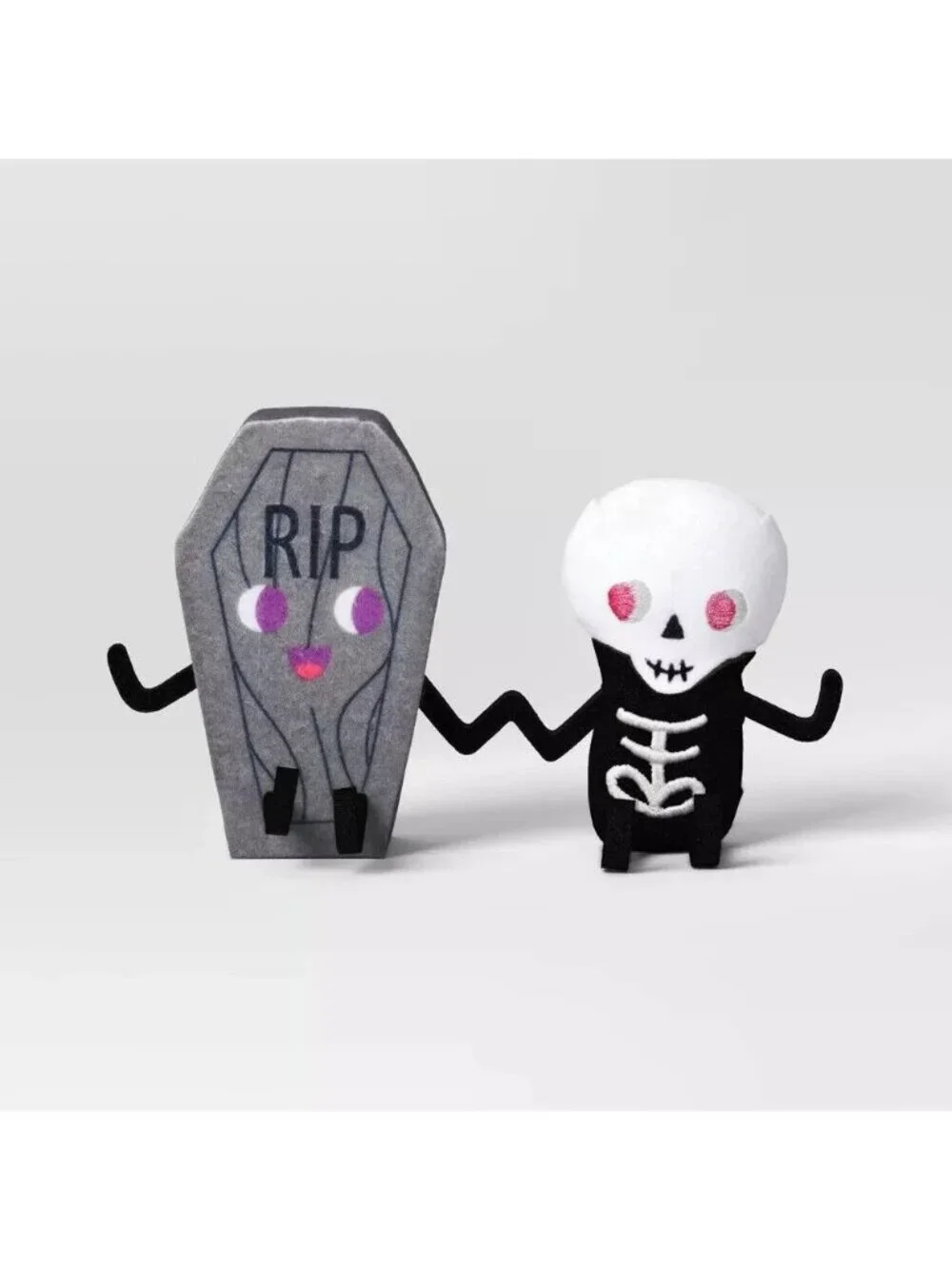 Target Hyde And Eek Felt Duo COFFIN & SKELETON Figures 6.5